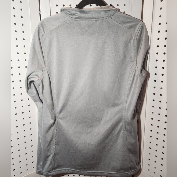 The North Face Pullover Jacket 1/4 Zipper Logo Large Gray Branded - Picture 8 of 8